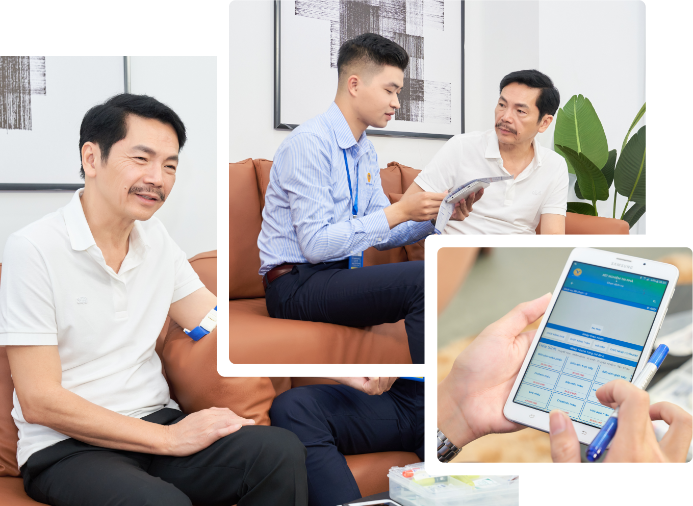 Đặt lịch lấy mẫu xét nghiệm tận nơi